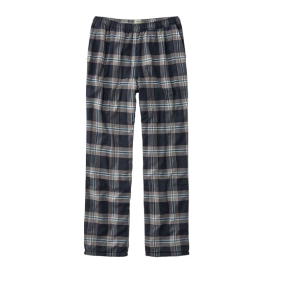 L.L. Bean Men's Fleece-Lined Flannel Lounge Pants Size XXXL 3X NEW with Tag - Picture 2 of 11